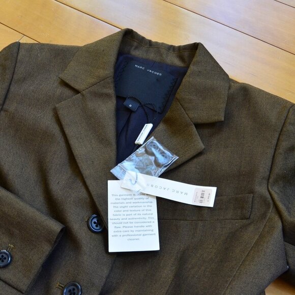 Marc Jacobs Wool Blend Jacket Blazer Size 0 - Picture 11 of 12
